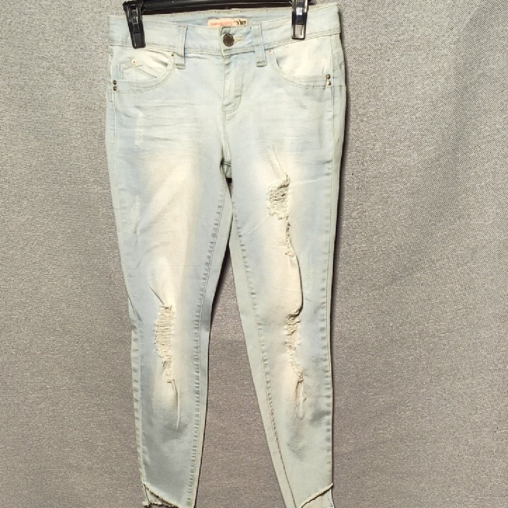 YMI Blue Skinny Distressed Jeans